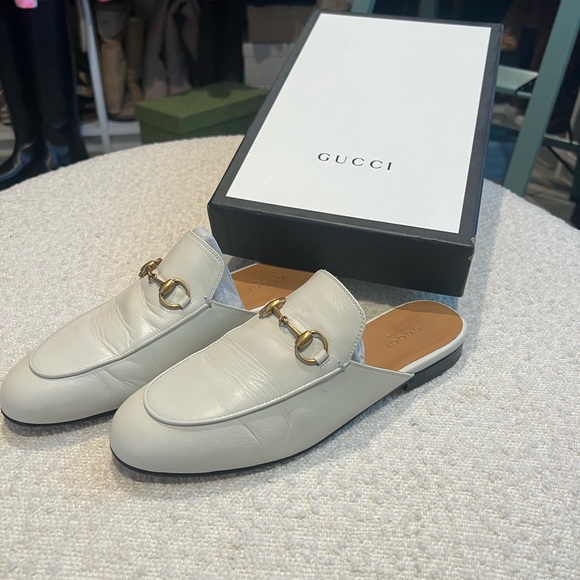 Gucci Princetown Loafer in White sz 37 - Picture 3 of 6